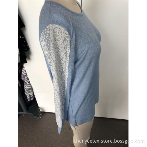 Sleeve stitching breathable long sleeve top